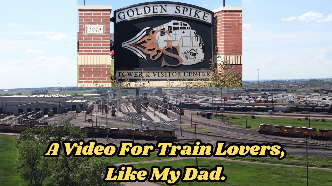 The WORLD'S LARGEST RAILYARD, Golden Spike Tower in North Platte, Nebraska!