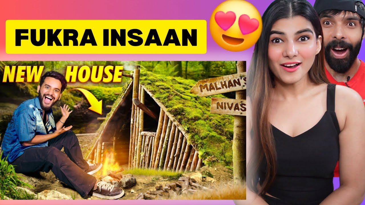 I Built a Survival Shelter in JUNGLE 😍 Fukra Insaan Reaction video | Deepak Ahlawat