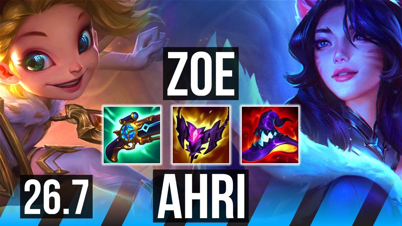ZOE vs AHRI (MID) | EUW Master | 26.7
