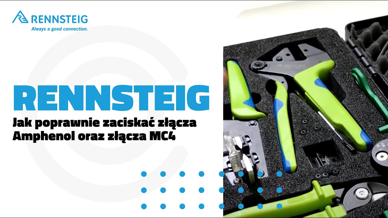 Jak poprawnie zaciskać złącza Amphenol oraz złącza MC4? Zestaw Solarkit Rennsteig w akcji!
