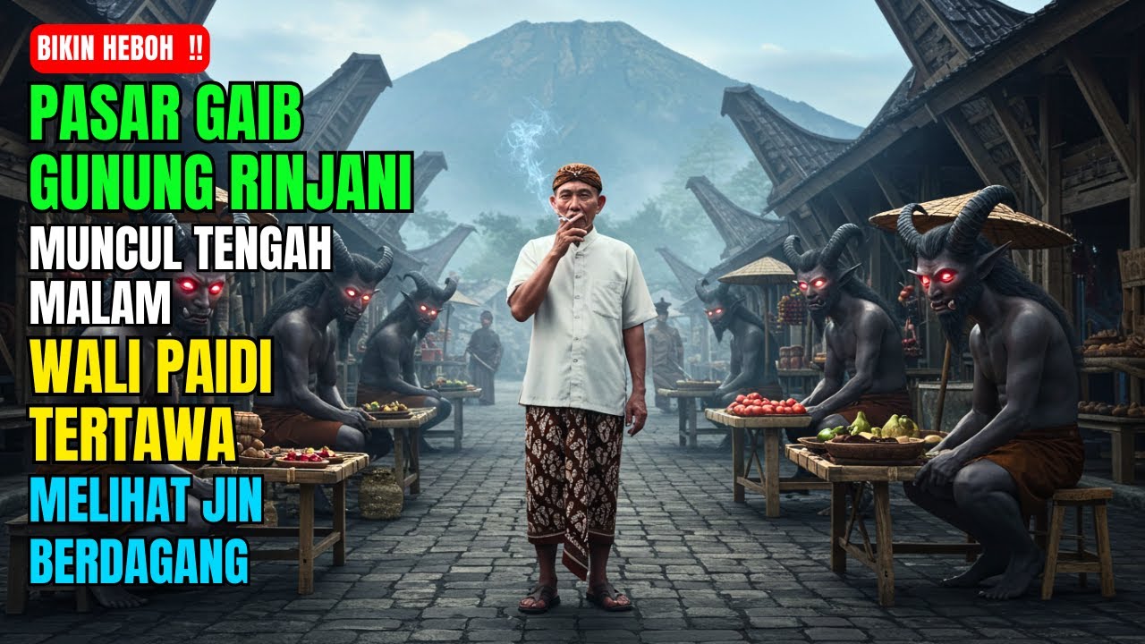 Bikin Heboh! Pasar Gaib Gunung Rinjani Muncul Tengah Malam, Wali Paidi Tertawa Melihat Jin Berdagang