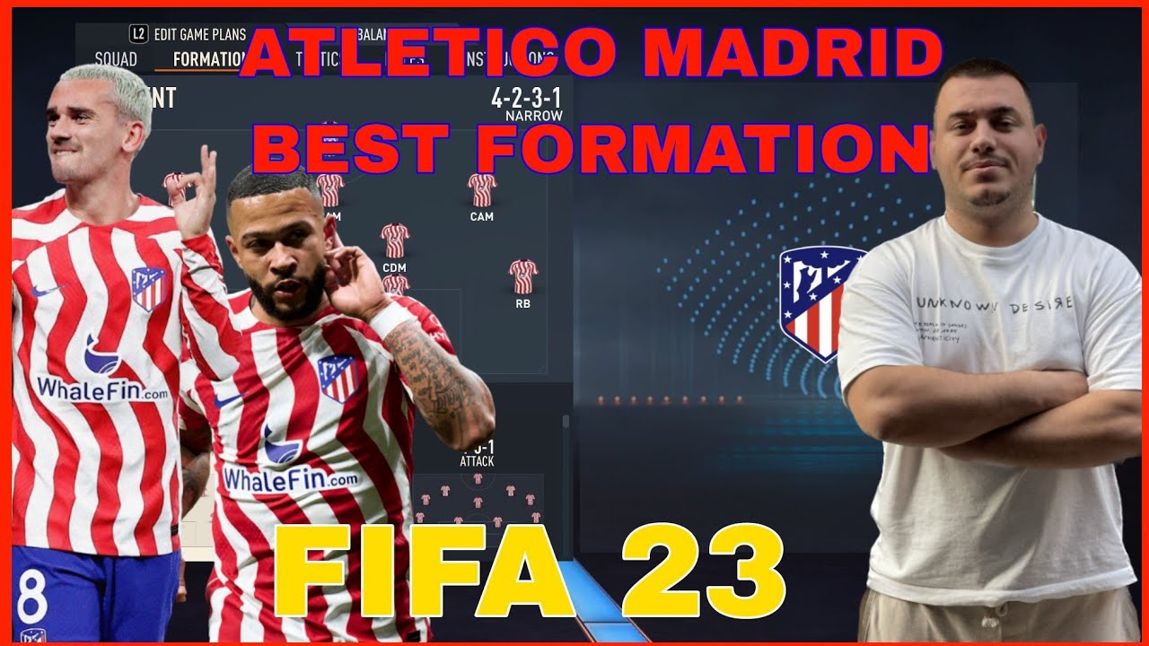 ATLETICO MADRID (UPDATE) - BEST FORMATION, CUSTOM TACTICS & PLAYER INSTRUCTIONS! FIFA 23