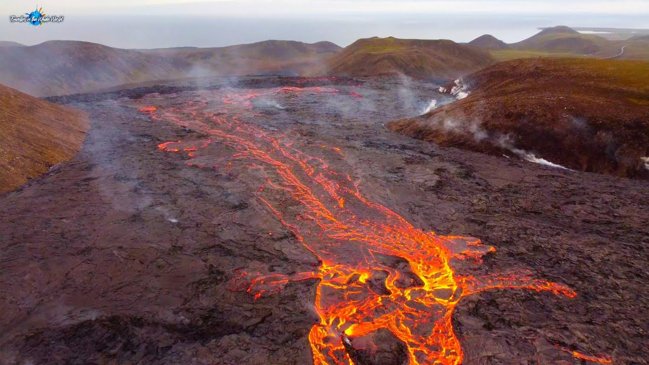 LAVA HIGHWAY HEADING TO THE HIGHWAY! NATTHAGI IS THE FIRST STOP! ICELAND VOLCANO AERIAL-Sep 16, 2021