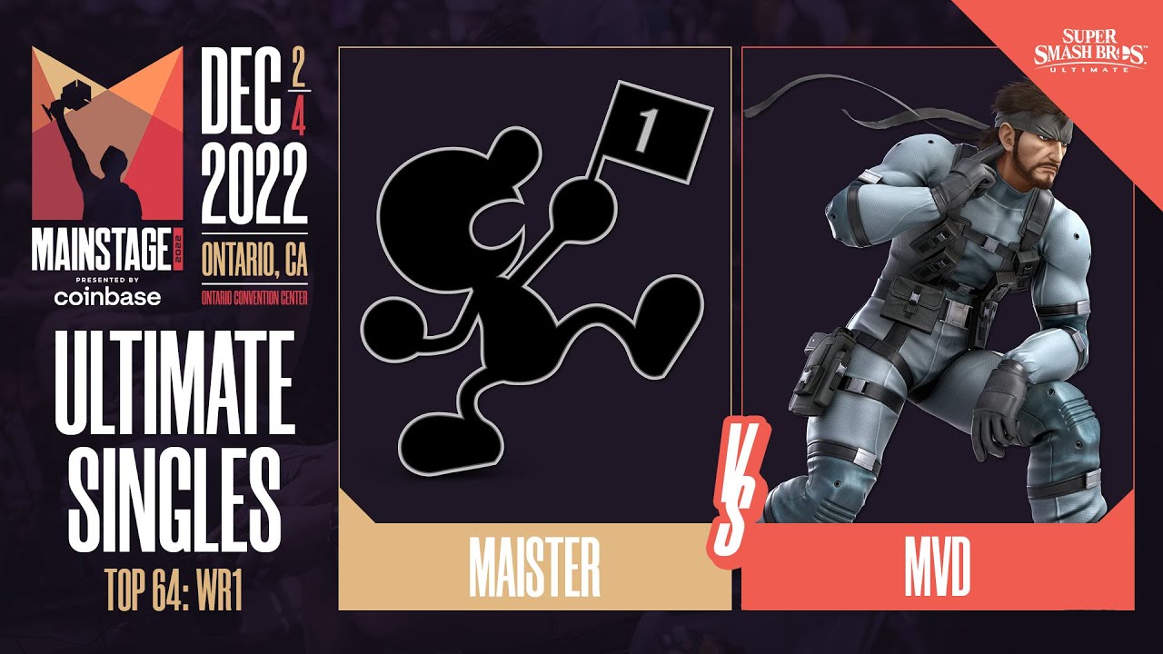 Maister (Game & Watch) vs MVD (Snake) - Ultimate Top 64 Winners Round 1  - Mainstage 2022