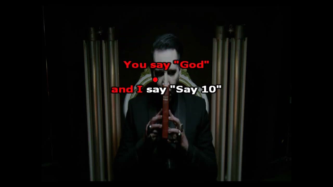 Marilyn Manson - Say 10 (karaoke)
