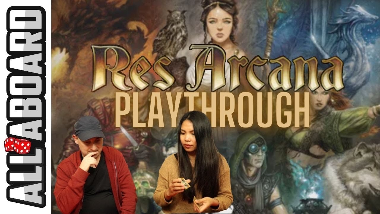 RES ARCANA | Настольная игра | Прохождение для 2 игроков | Маги, магия и памятники