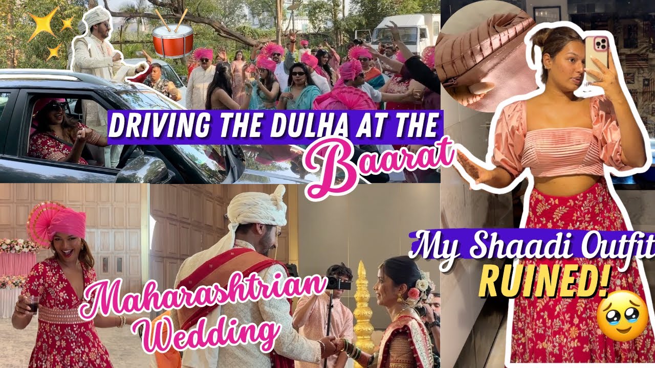 *Disaster* Wedding Outfit from Scratch! Drove the Baarat and attended 2 weddings in a DAY!