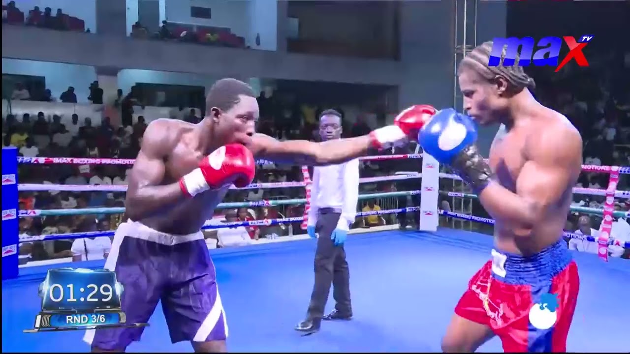 Max Sports | Aminu Quarshie vs John Amable | Fight Night 10 | Bukom Boxing Arena