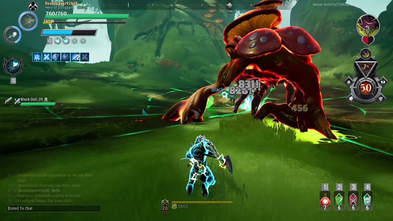 doing 9k damage with chain blades in dauntless!!!! (No potions)