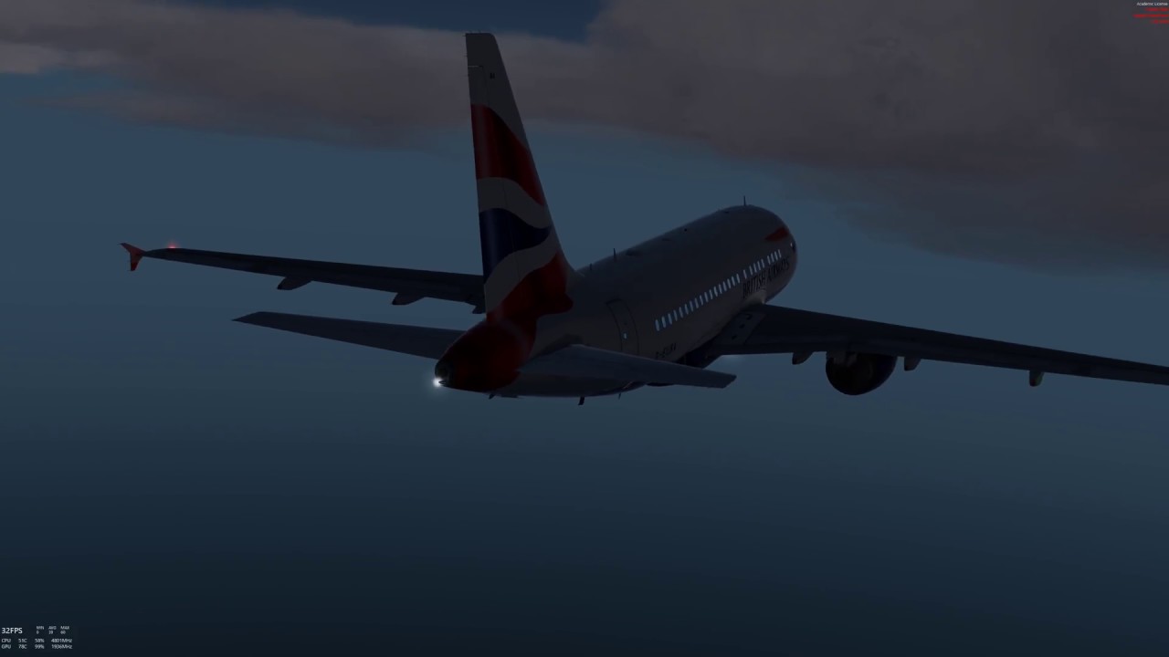 Amazing Tomatoshade and Black Marble on 8700k - P3D 4.3 - Gibraltar with the Aerosoft 318