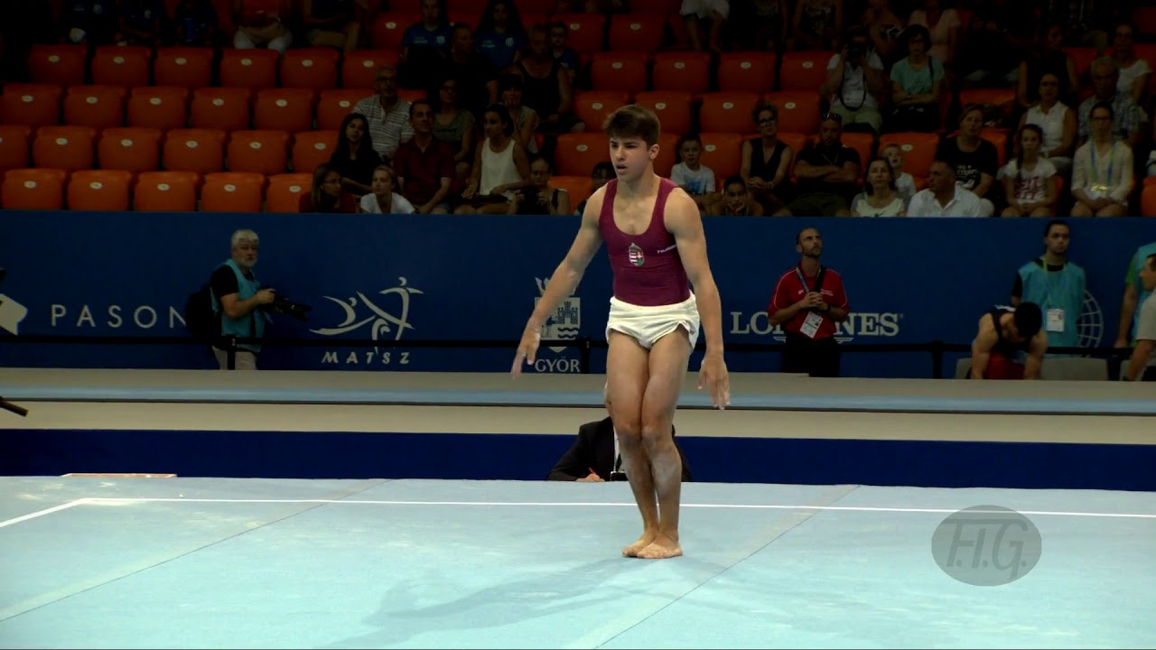 DOBROVITZ Adam (HUN) - 2019 Artistic Junior Worlds, Gyor (HUN) - Qualifications Floor Exercise