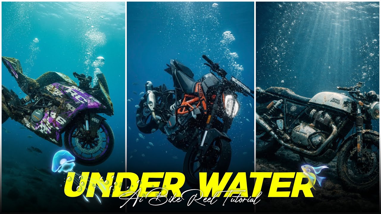 Trending Underwater Bike Edit &ndash; Instagram Viral Reels Editing | Rahul Royzzz