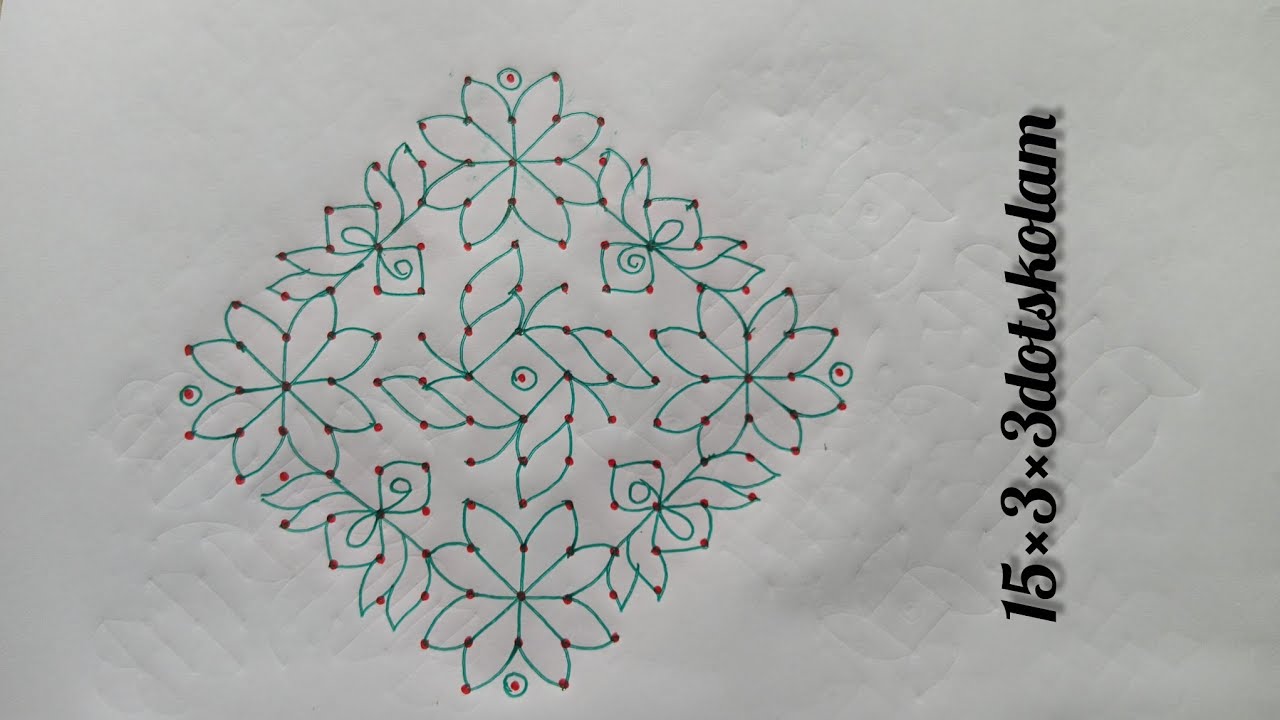 Easyrangoli megakolam🌺beginnerskolam kolamdesigns🌺pullikolangal dotskolam🌺rangolidesigns kolam 