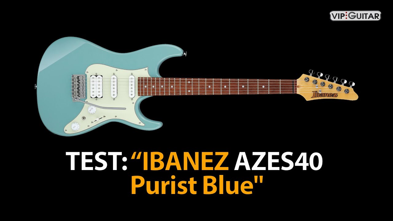 Обзор гитары: IBANEZ AZES40 Purist Blue