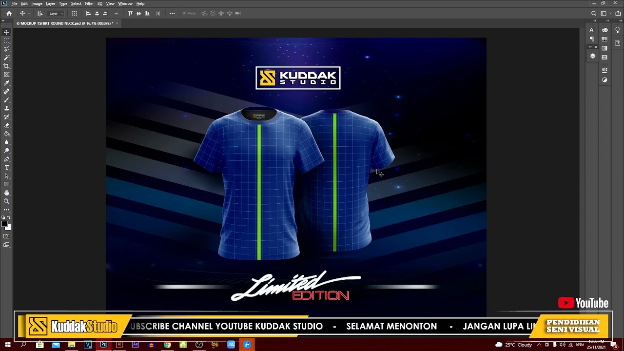 CARA BUAT DESIGN T-SHIRT - ADOBE ILLUSTRATOR - MOCKUP PHOTOSHOP