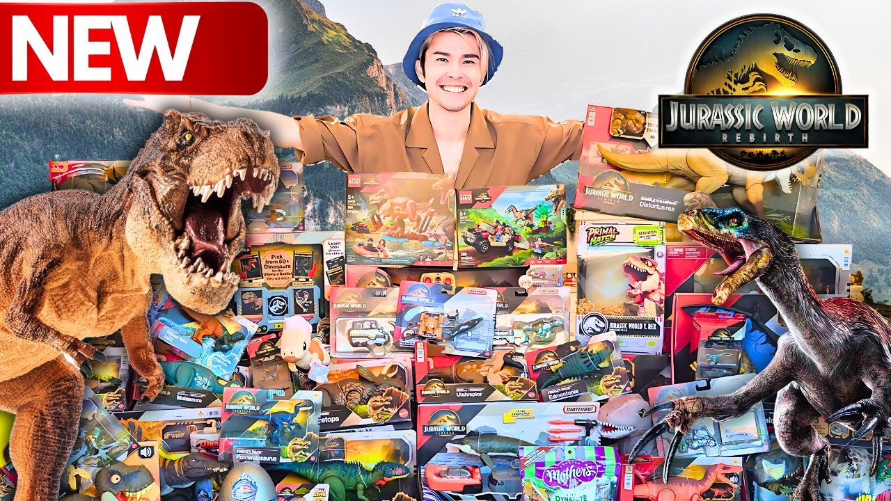*UNBOXING* SO MANY JURASSIC WORLD MOVIE DINOSAURS!