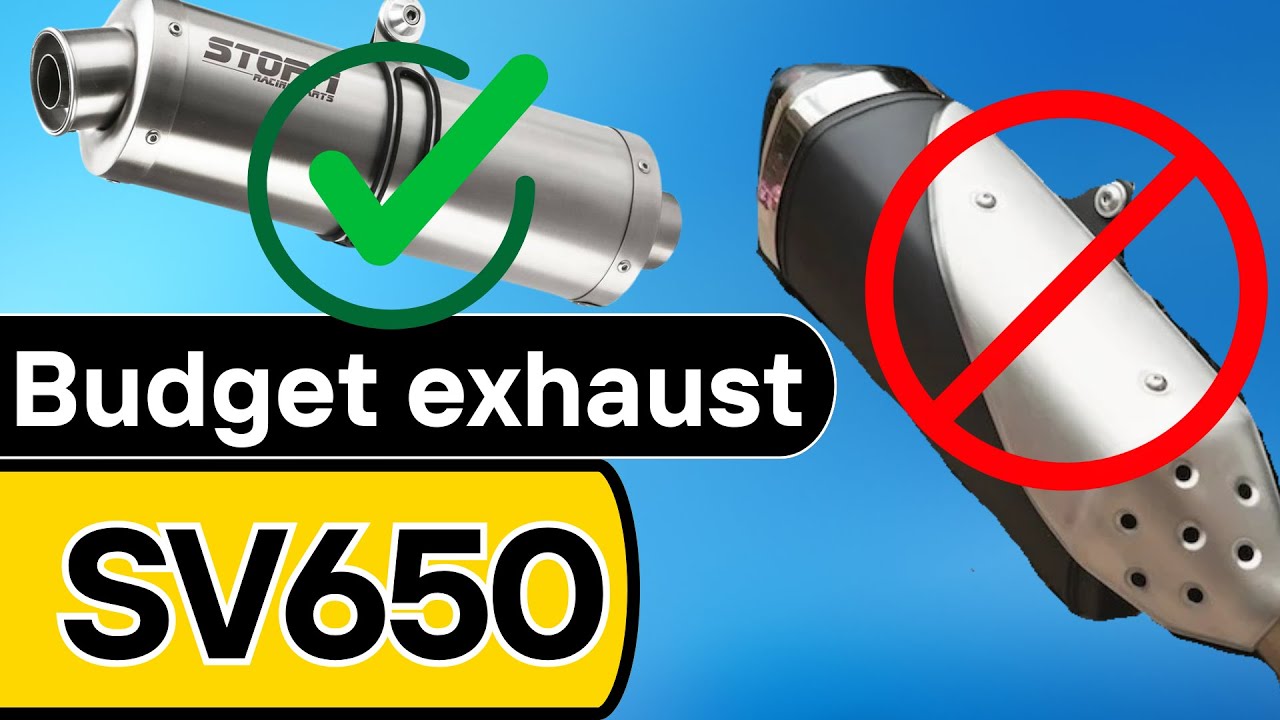 Best budget exhaust for the SV650