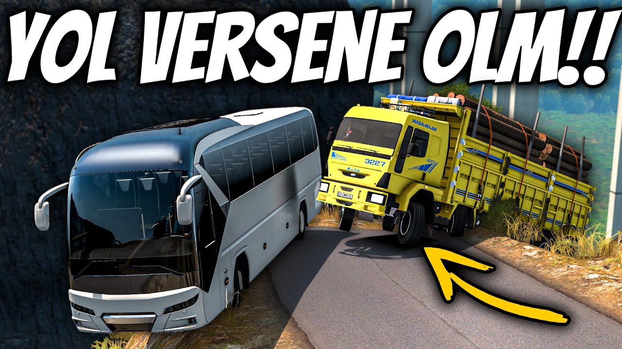 DÜNYANIN EN VİRAJLI YOLLARINI TERSTEN GİTTİK😮VİRAJDA SIKIŞTIK !!! | ETS 2 FORD CARGO 3227 MOD