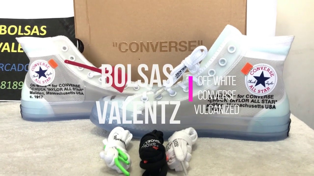 CONVERSE OFF WHITE VULCANIZED Virgil Abloh REVEAL