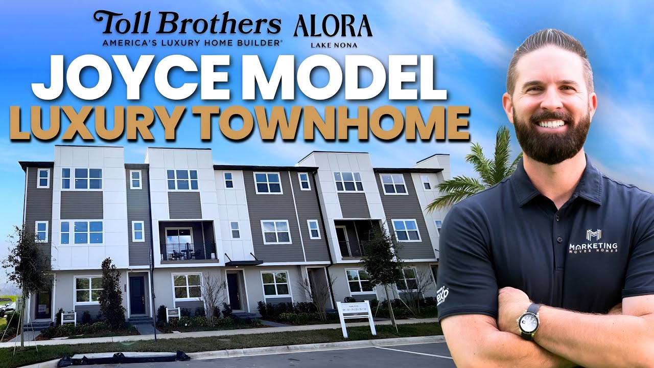 Toll Brothers Joyce Model Tour | Alora Lake Nona Luxury 3-Story Townhome