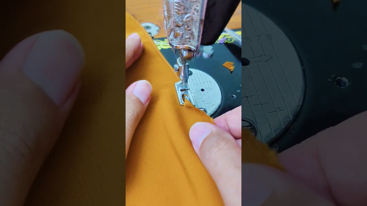 sewing the edges of the fabric is more practical #sewingtechniques
