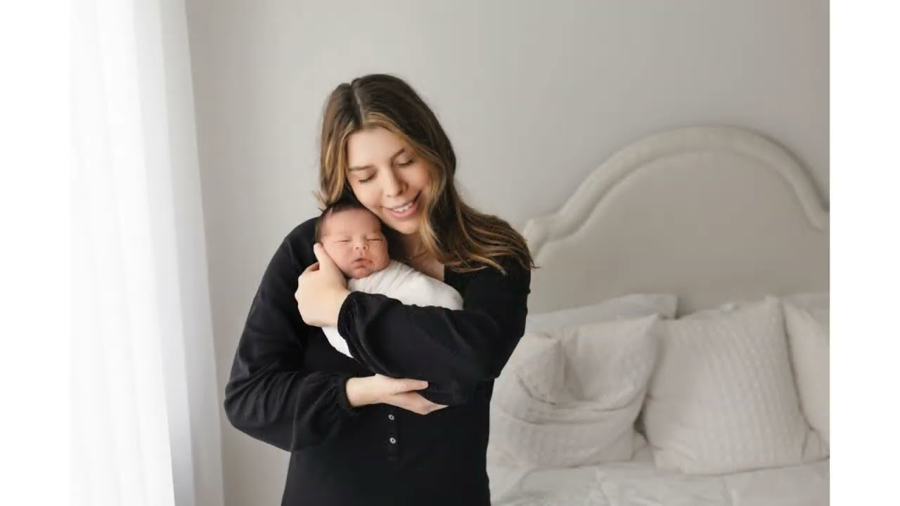 Newborn girl studio photography in Ashburn Virginia