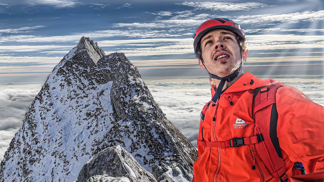 Solo Climbing A Razor Sharp Ridge