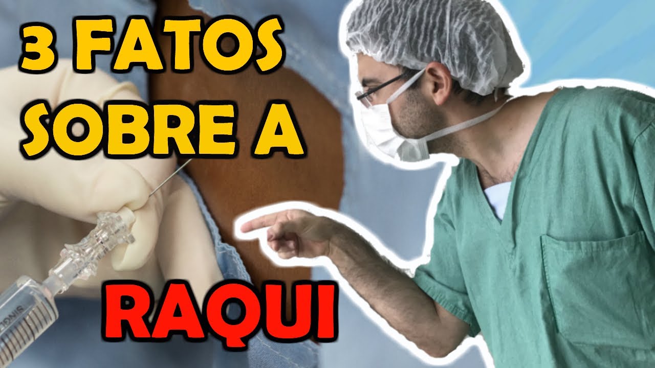 TRÊS FATOS SOBRE A RAQUIANESTESIA!