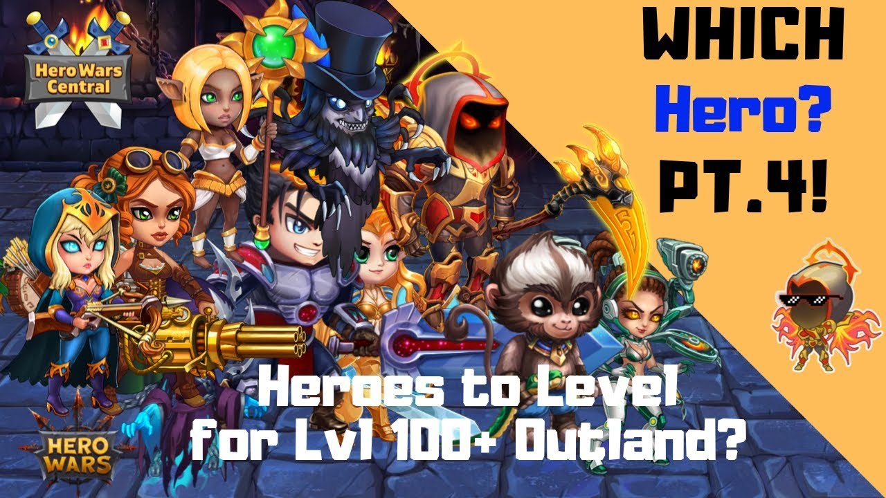 Hero Wars | Which Heroes To Level? High Level Outland Boss Fights!