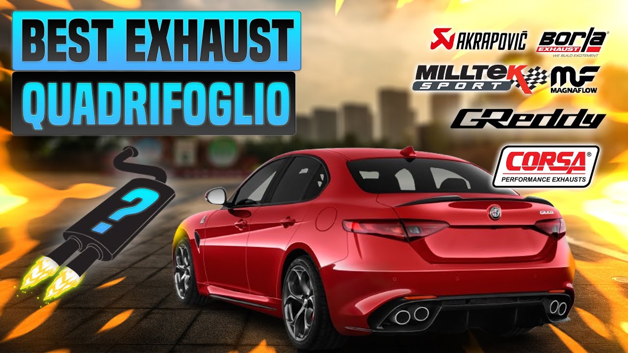 Alfa Romeo Giulia Quadrifoglio Exhaust Sound🔥Akrapovic,Caprito,GTHaus,Milltek,Magnaflow,Remus,Tubi