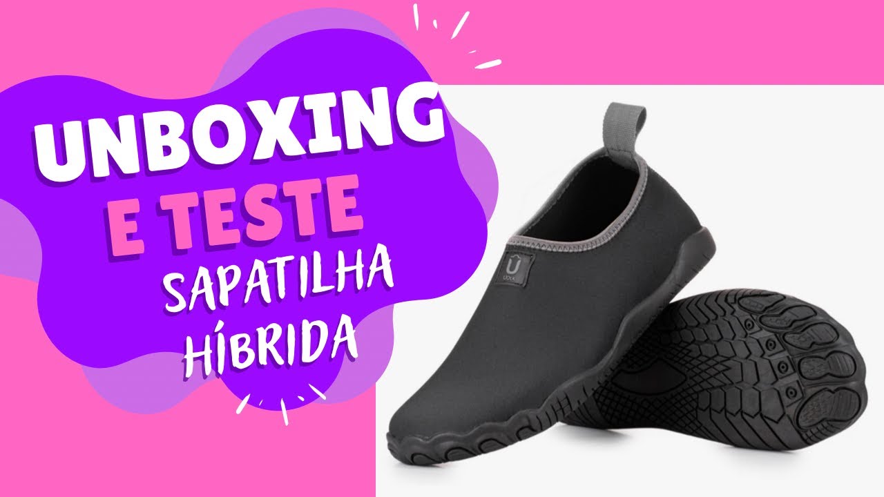 Unboxing e teste da Sapatilha Hibrida Esportiva, Praia, Pesca, Caiaque e Fishing