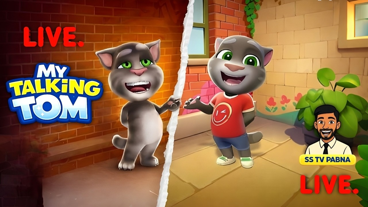 talking tom live #talkingtom #talkingtom2 #trending #live #funnycat #satisfying