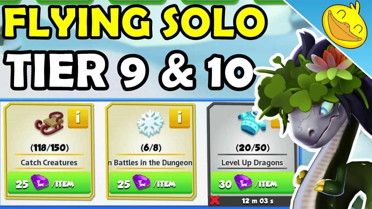 GLOOM LADY Dragon Unlocking! Flying Solo Tier 9 + 10 Timers! - DML #1063