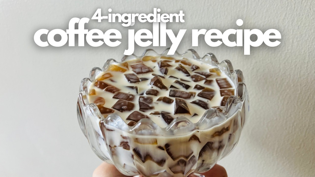 The Easiest Coffee Jelly Ever! (Only 4 Ingredients!)