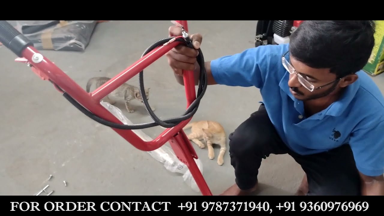 TROLLEY BRUSH CUTTER FITTINGS/ASSEMBLING VIDEOS/THE AGRI WORLD