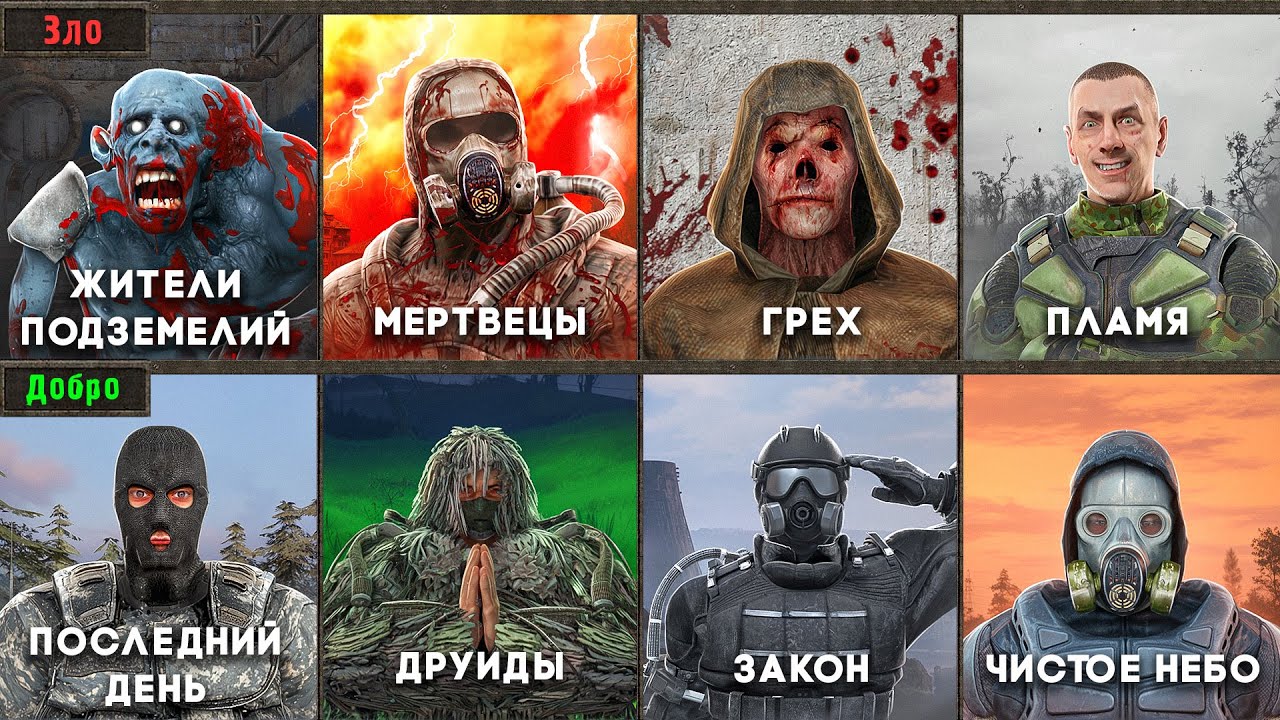 Все 13 вырезанных ГРУППИРОВОК - Все части STALKER