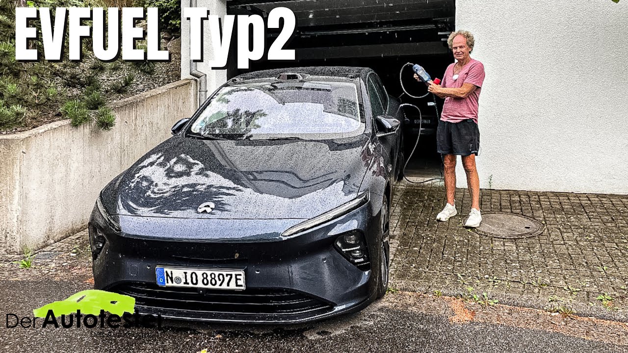 EVFUEL Typ 2 EV Charger - Tragbares EV-Ladegerät für Starkstromsteckdosen - Die Wallbox Alternative!