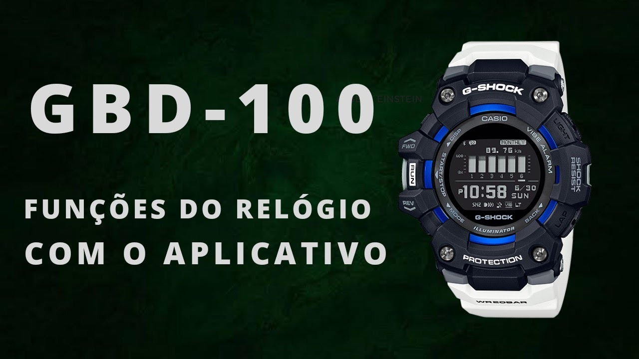 GBD-100 FUNÇÕES DO RELOGIO COM O APLICATIVO G-SHOCK MOVE+