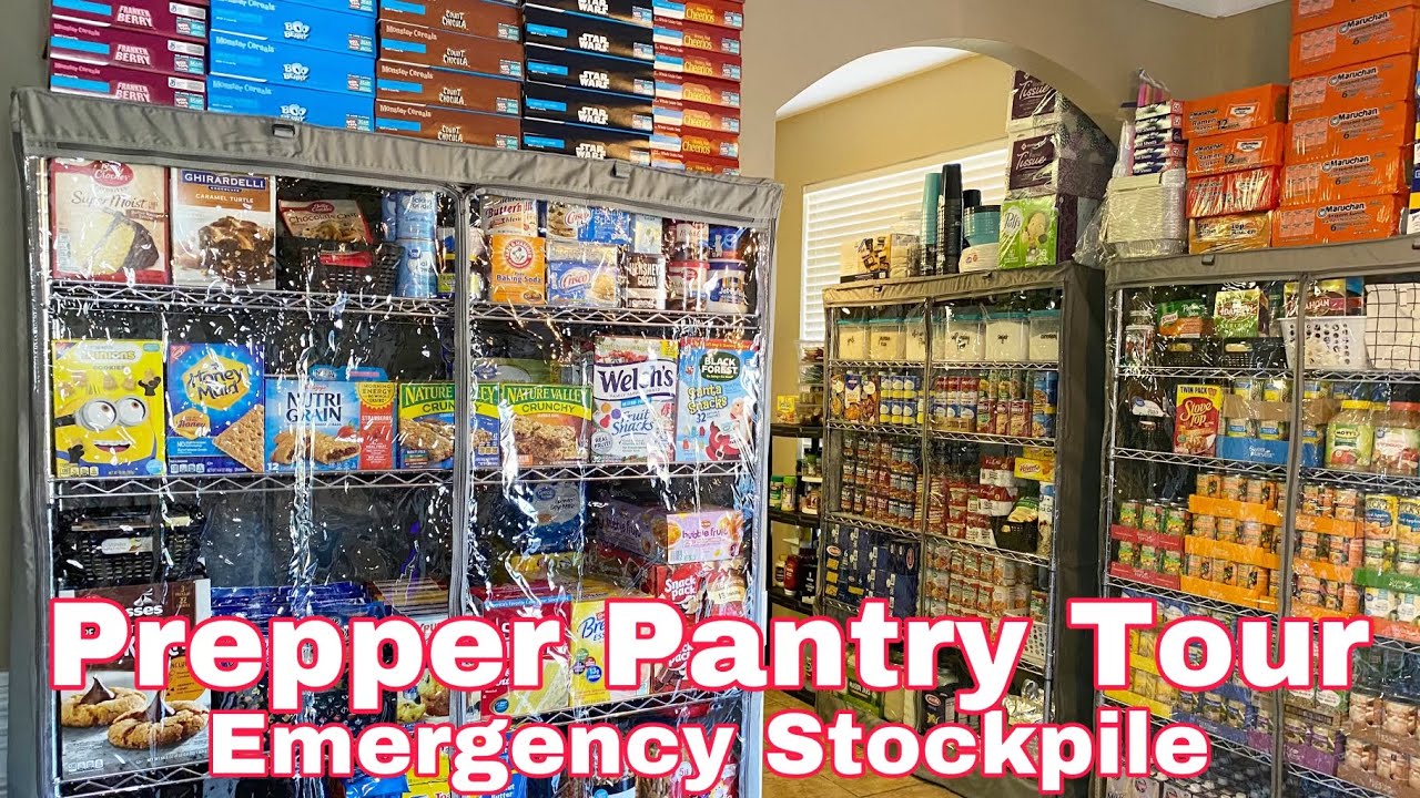Экскурсия по кладовой Prepper | Запас продовольствия на случай чрезвычайной ситуации