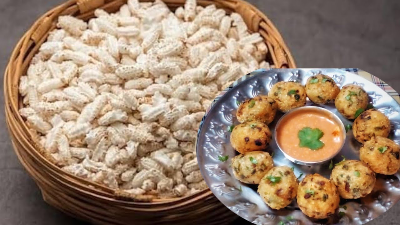 Traditional Bengali Khoi er Bora Recipe || Crispy Popped Rice Fritters || খইয়ের বড়া
