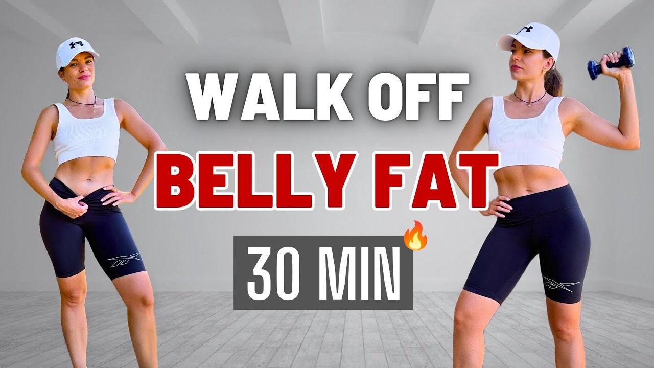 LOSE BELLY FAT in 30 MIN: Walking Workout for a Smaller Waist