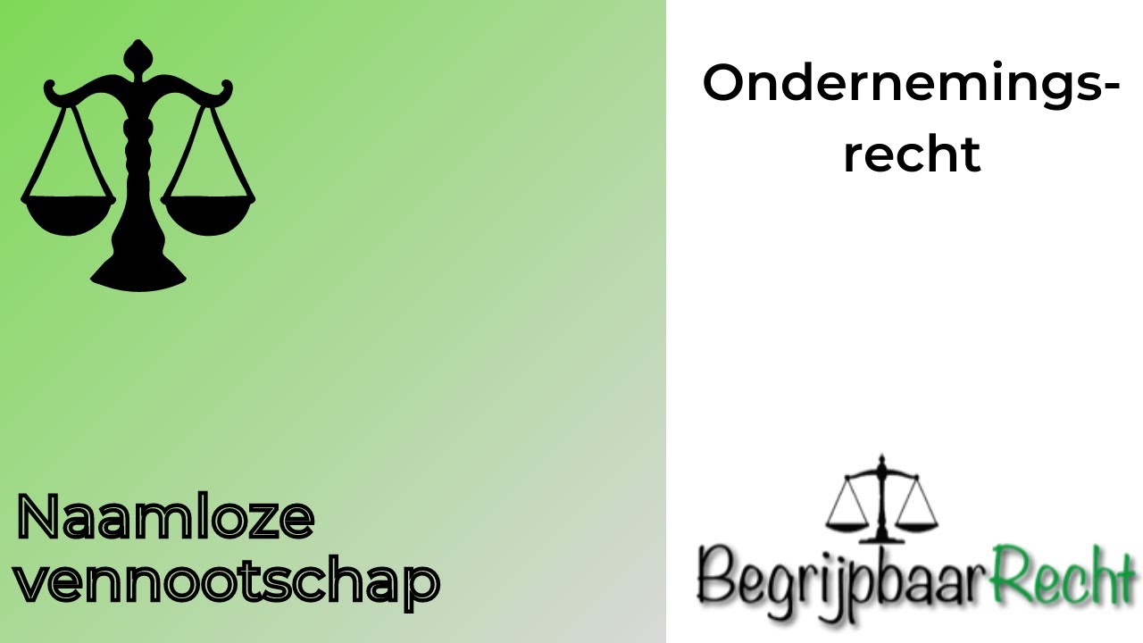 Ondernemingsrecht: naamloze vennootschap, nv