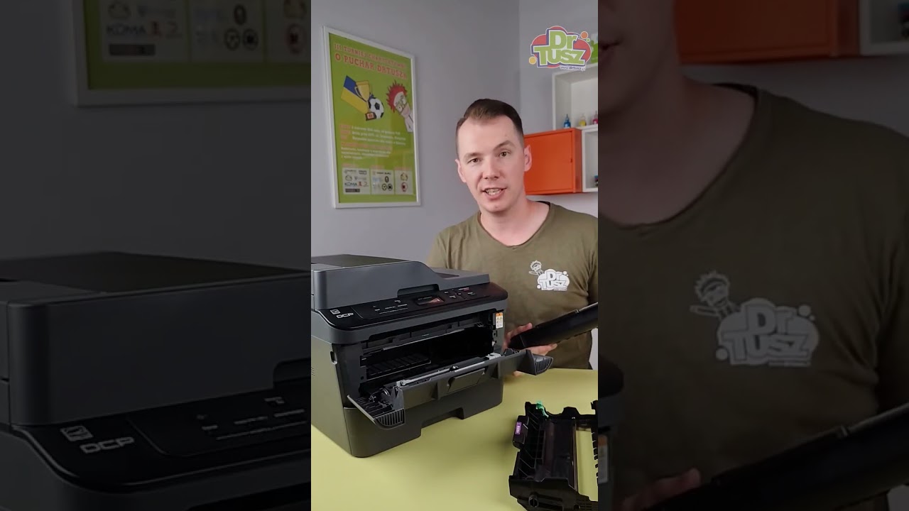 Wymiana tonera w drukarce Brother DCP L2540 #drukarka #printer #office #brotherdcpl2540 #toner