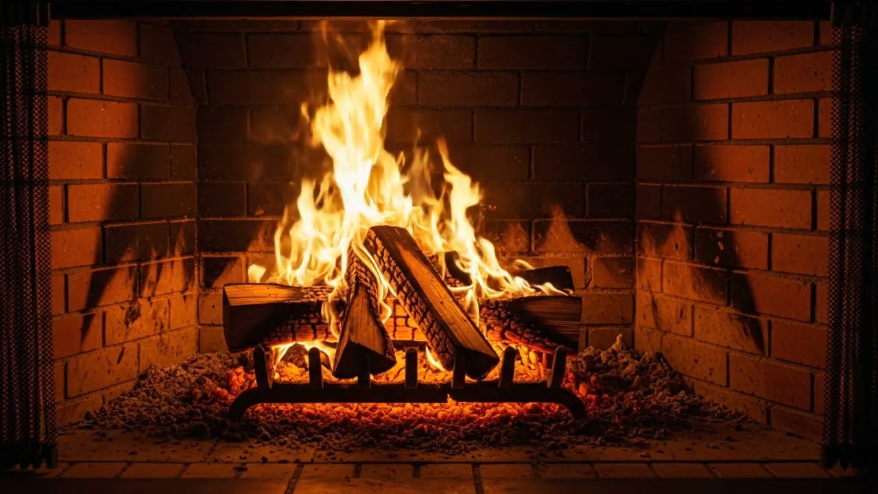 Deep Sleep Fireplace 4K – Relaxing Fire Crackling Sounds (No Ads)