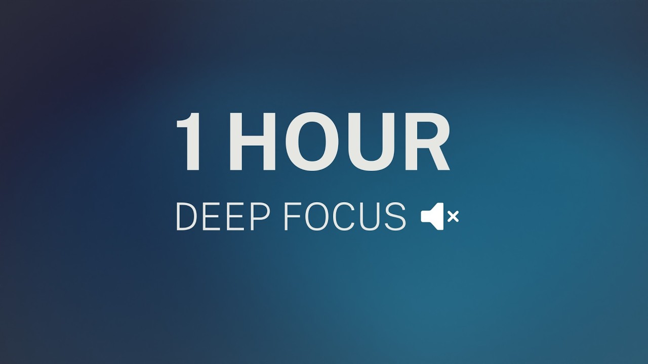 1 Hour Timer (No Sound) – Deep Focus Study