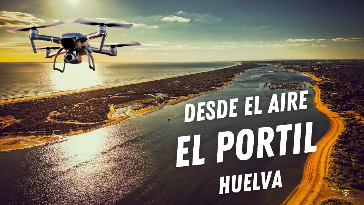 El portil (Huelva) desde el aire 4k