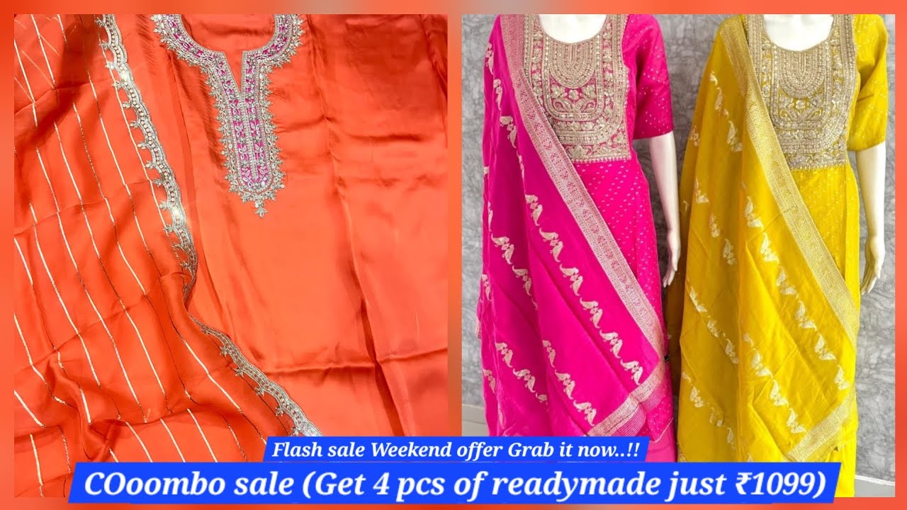 4 sets of readymade pcs just at 1099 Rs only | Cheapest readymade sale | Grow with us be profitable
