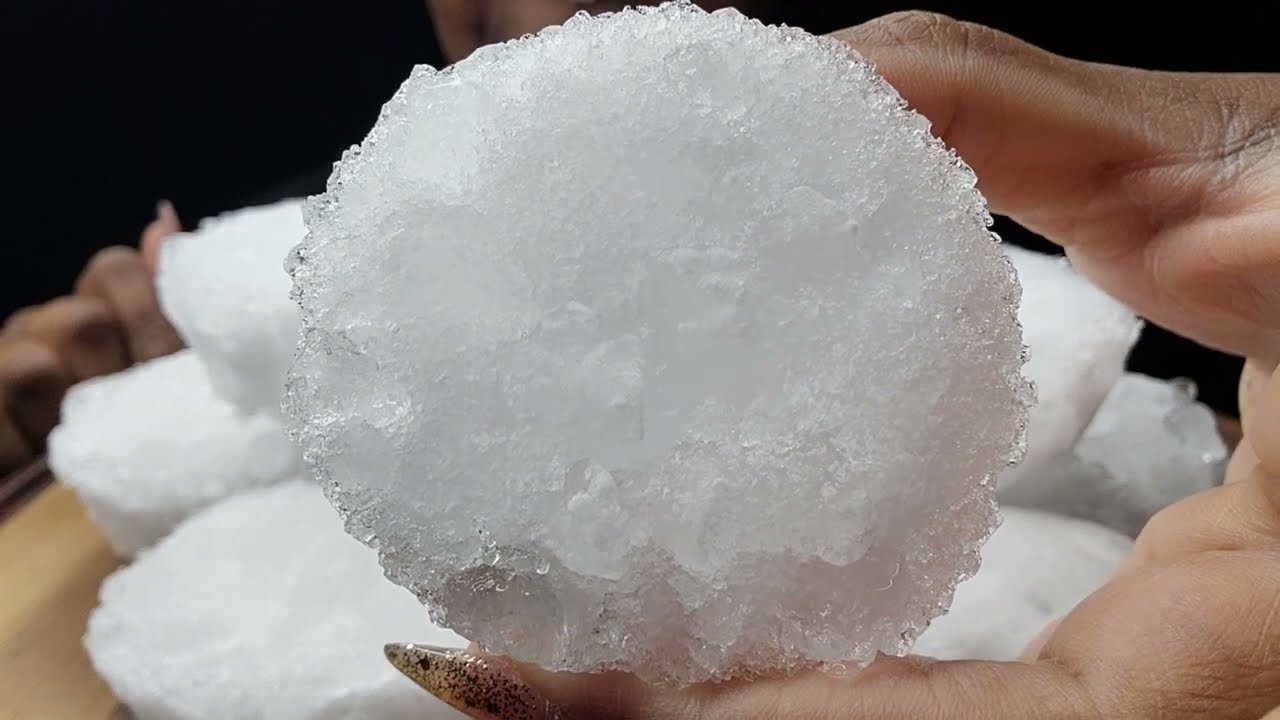 ICE CUPCAKES ONE BITE | SONIC ICE | FREEZER FROST | REQ | #iceeating #asmr #asmrice
