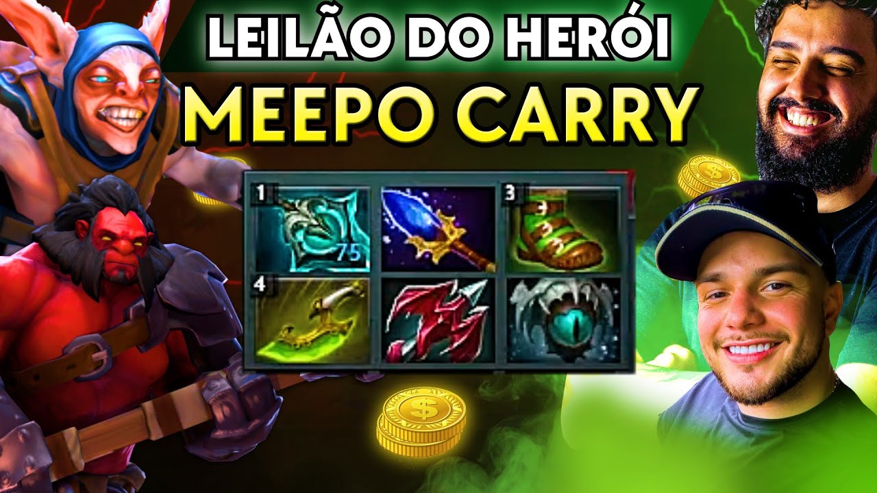 joguei de MEEPO e FALTOU DEDO! - Leilão do Herói