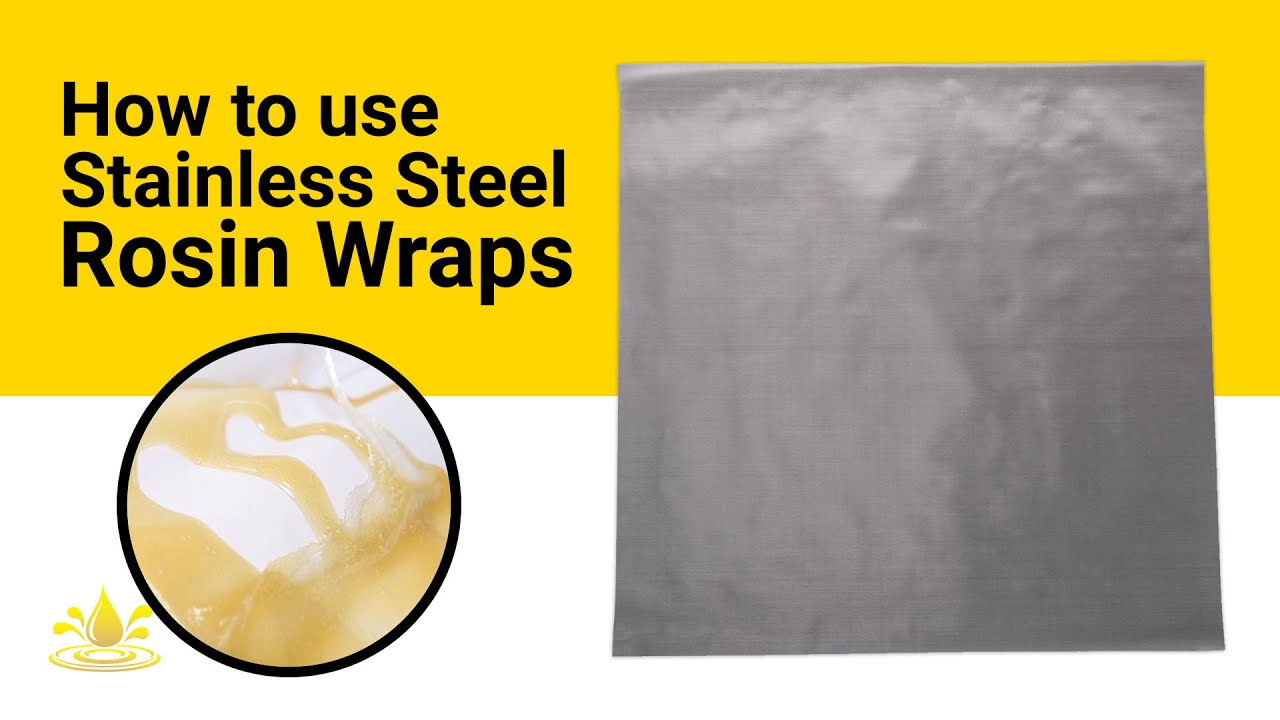 How to Use PurePressure's 25&mu;m Stainless Steel Rosin Wraps